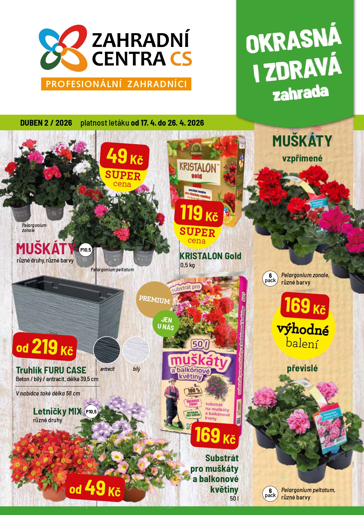 DUBNOVÝ LETÁK II. 17.4. – 26.4.2026